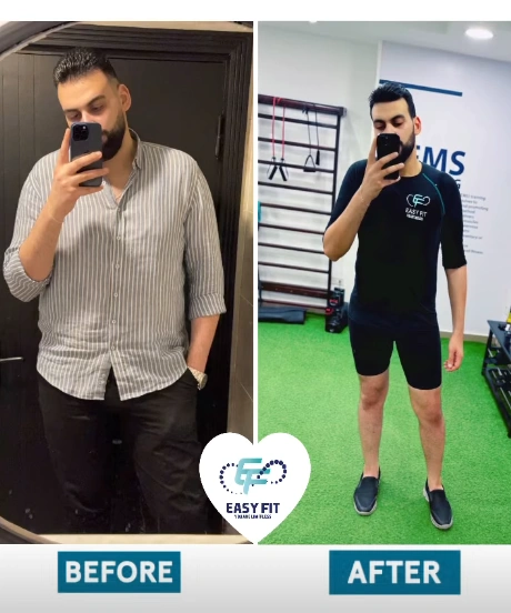 رحلة نزول دهون تحول قبل وبعد في Easy Fit Alexandria
